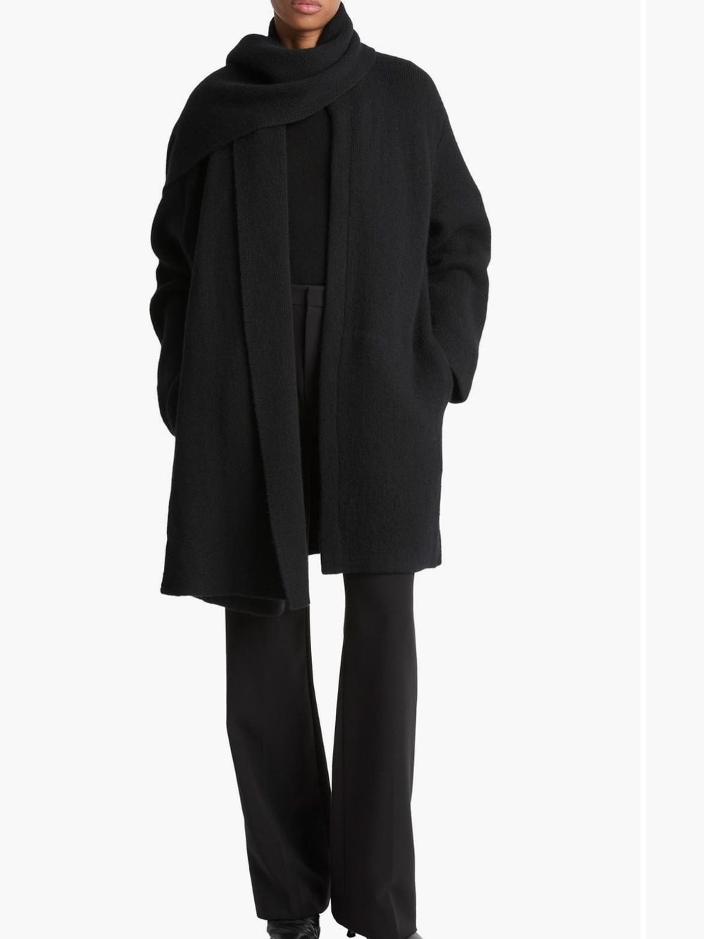 Vince Black Sweater Coat